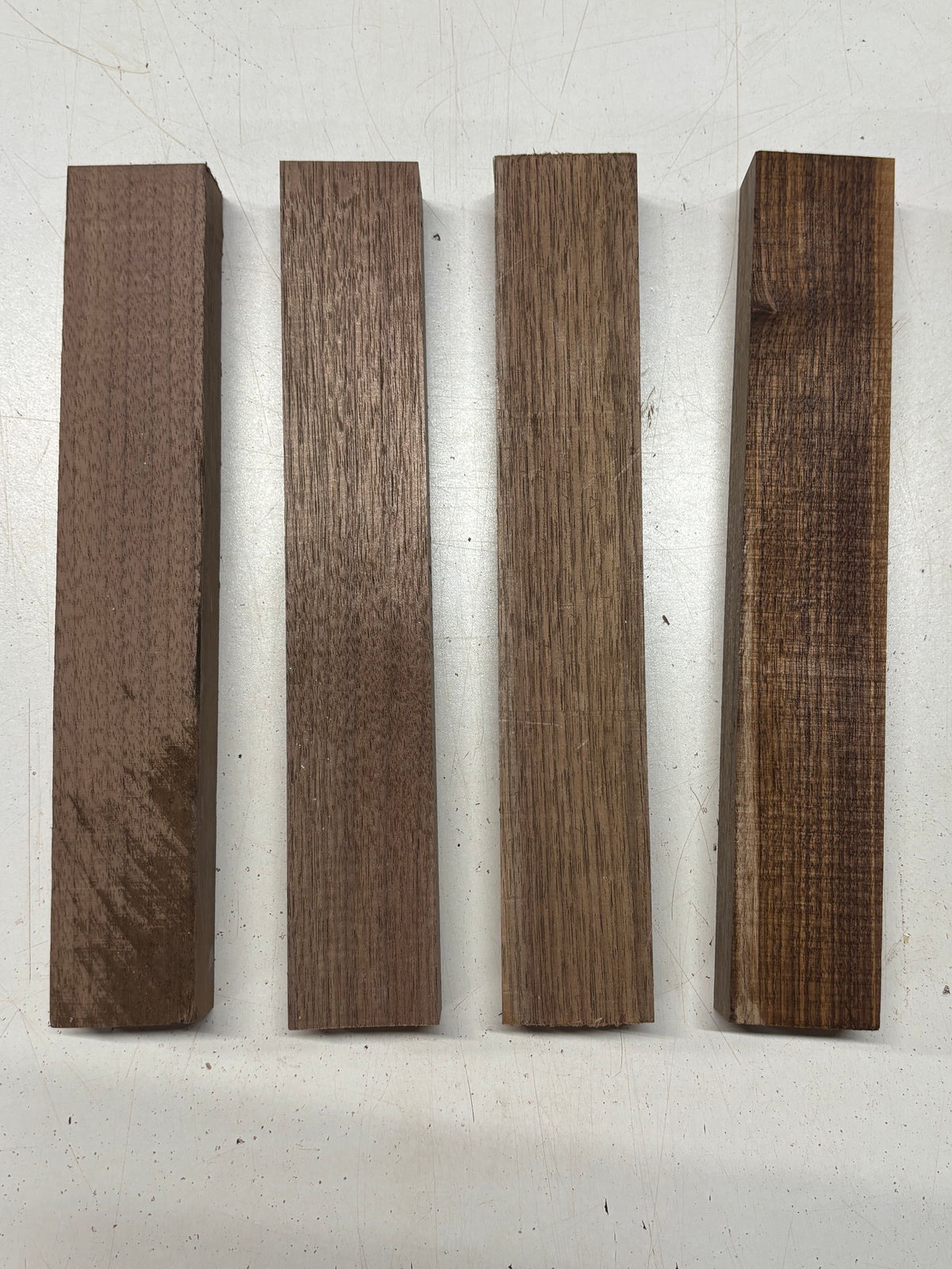 4 Pack, Black Walnut Thin Stock Lumber 12" x 1-7/8" 1-1/4" #7922 - Exotic Wood Zone