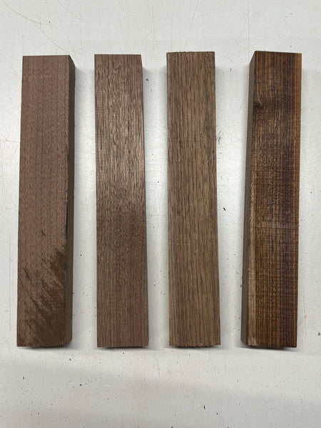 4 Pack, Black Walnut Thin Stock Lumber 12" x 1-7/8" 1-1/4" #7922 - Exotic Wood Zone