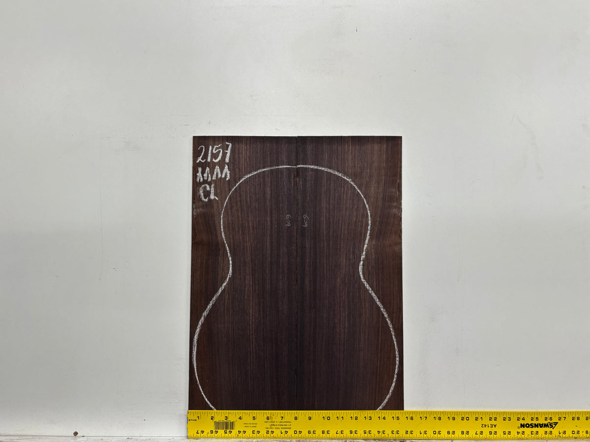 East Indian Rosewood Classical AAAA Grade Guitar Back & Side Set #2157 - Exotic Wood Zone
