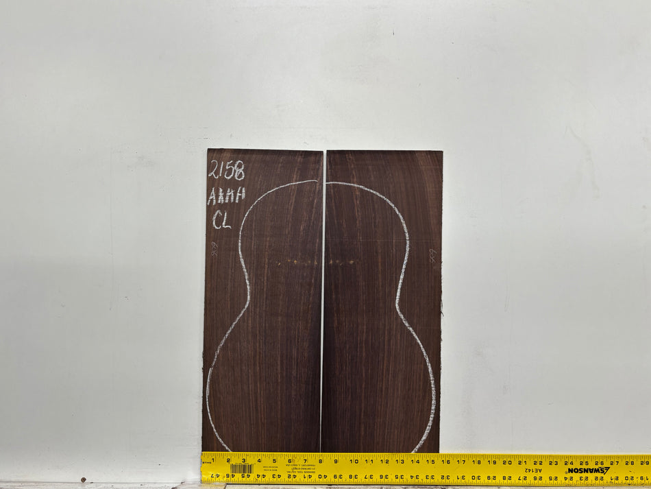 East Indian Rosewood Classical AAAA Grade Guitar Back & Side Set #2158 - Exotic Wood Zone