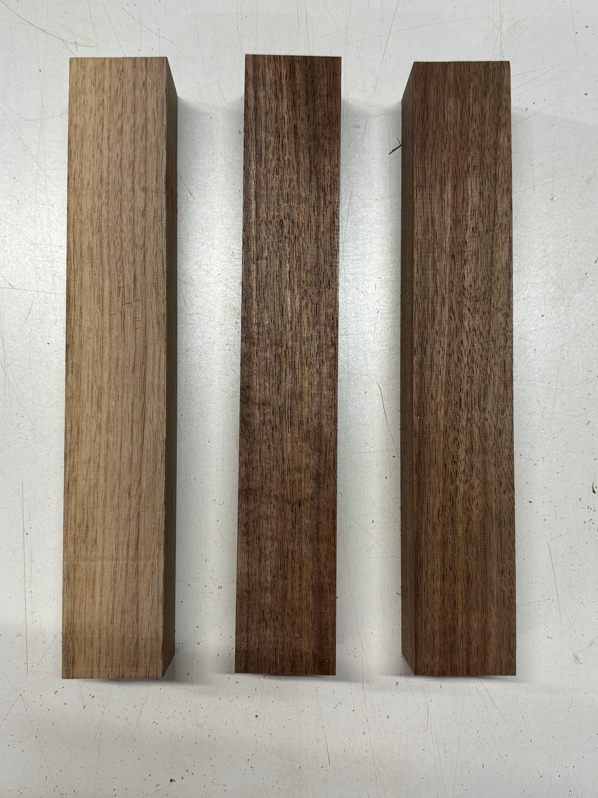 3 Pack Black Walnut Turning Wood Blanks 12" x 1-7/8" x 1-7/8" #7924 - Exotic Wood Zone