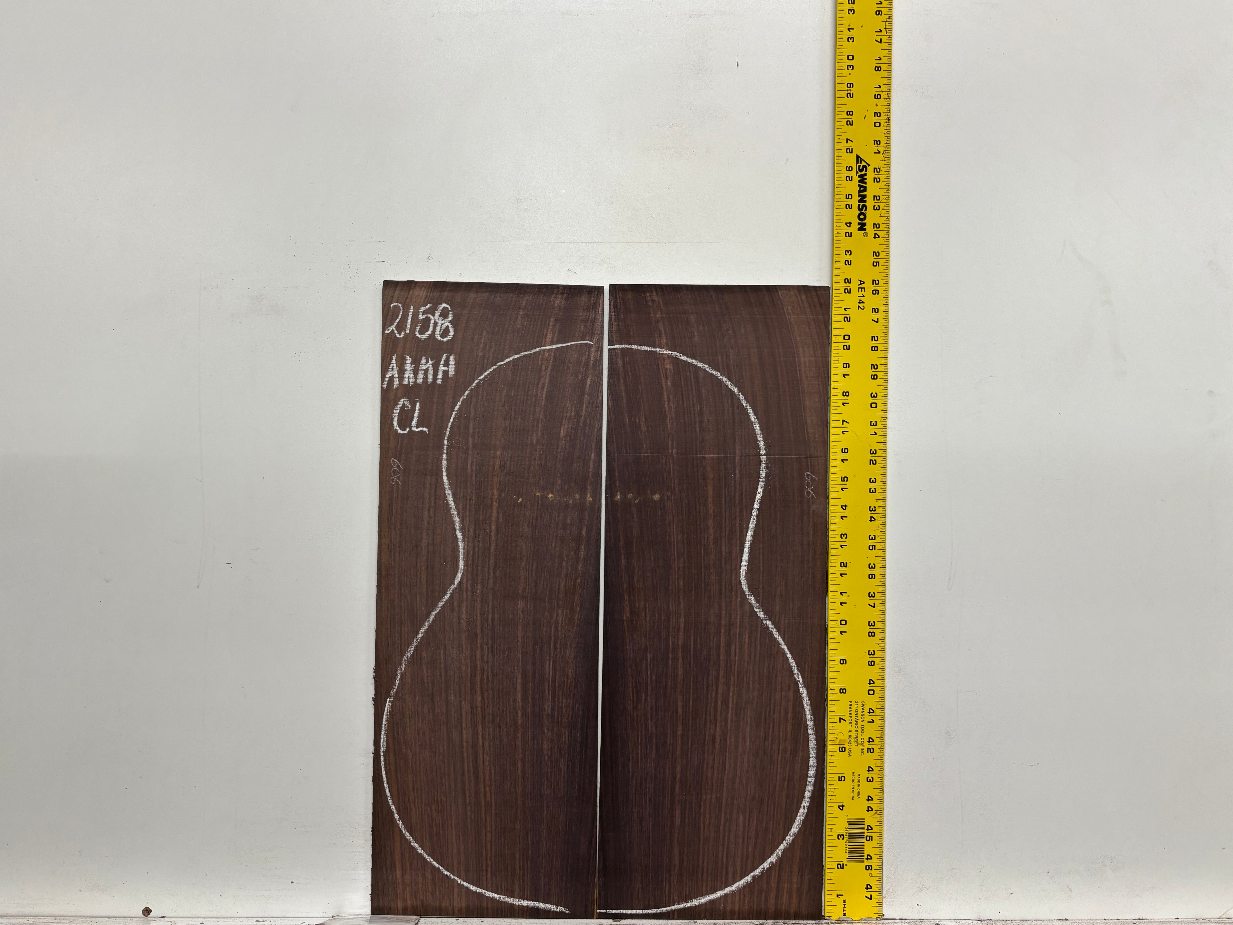 East Indian Rosewood Classical AAAA Grade Guitar Back & Side Set #2158 - Exotic Wood Zone