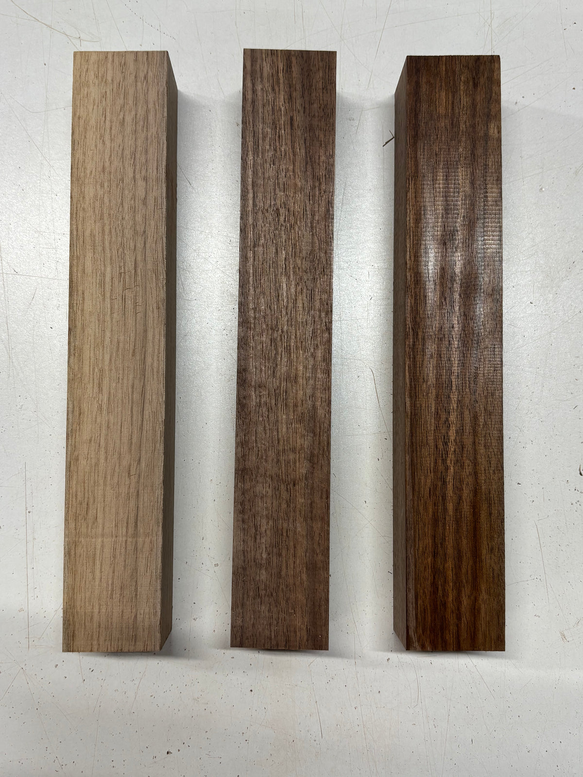 3 Pack Black Walnut Turning Wood Blanks 12" x 1-7/8" x 1-7/8" #7924 - Exotic Wood Zone