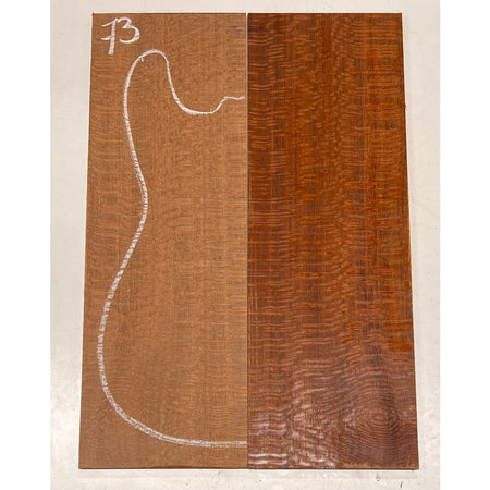 Leopardwood Bookmatched Guitar Drop Tops 21" x 7-1/4" x 1/4" #73 - Exotic Wood Zone - Buy online Across USA 