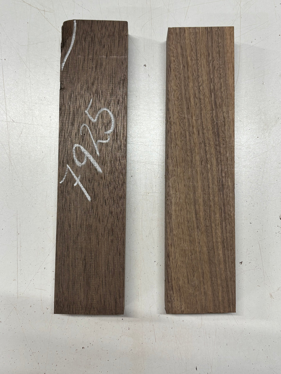2 Pack Black Walnut Thin Stock Lumber 12" x 3" x 1-1/4" #7925 - Exotic Wood Zone