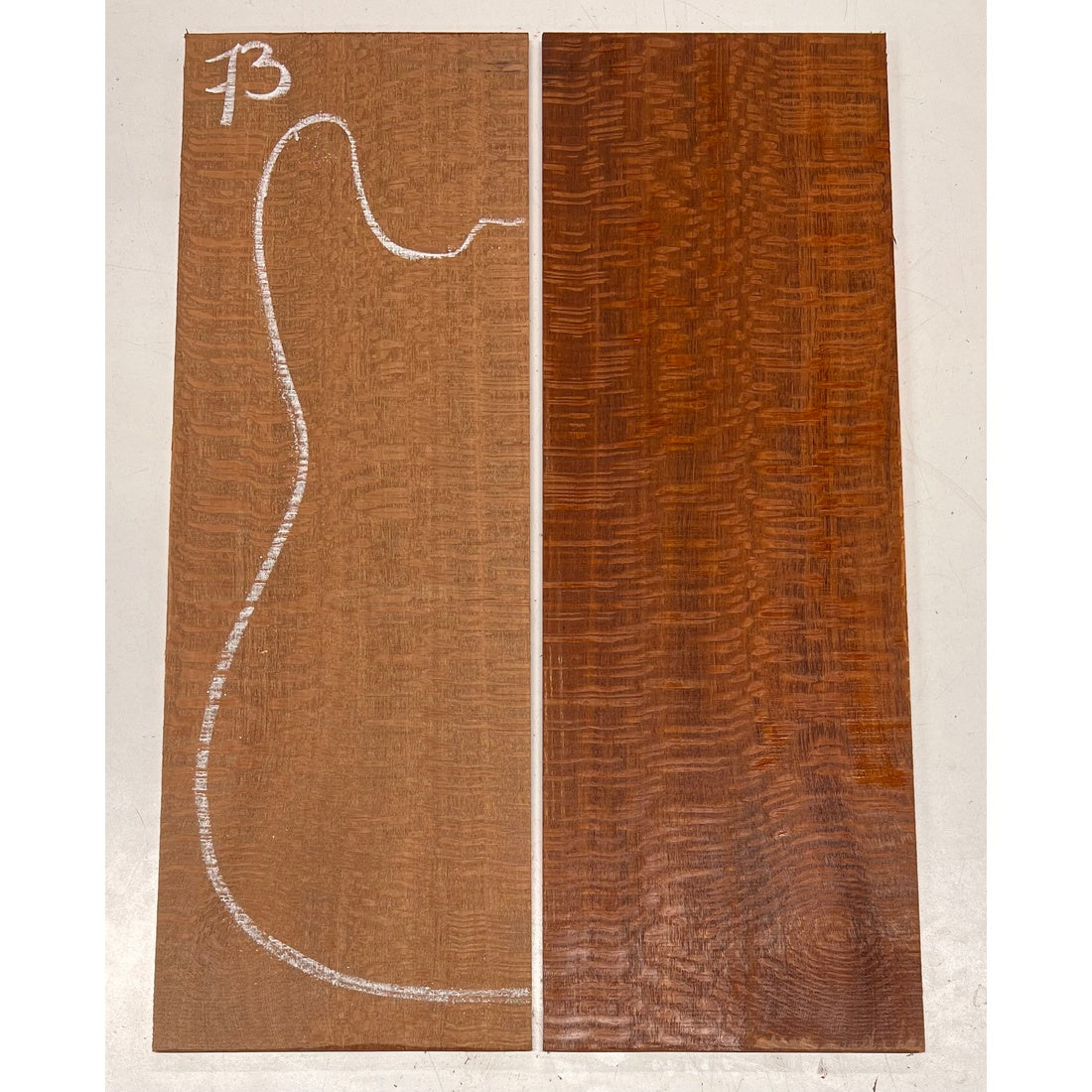 Leopardwood Bookmatched Guitar Drop Tops 21" x 7-1/4" x 1/4" #73 - Exotic Wood Zone - Buy online Across USA 