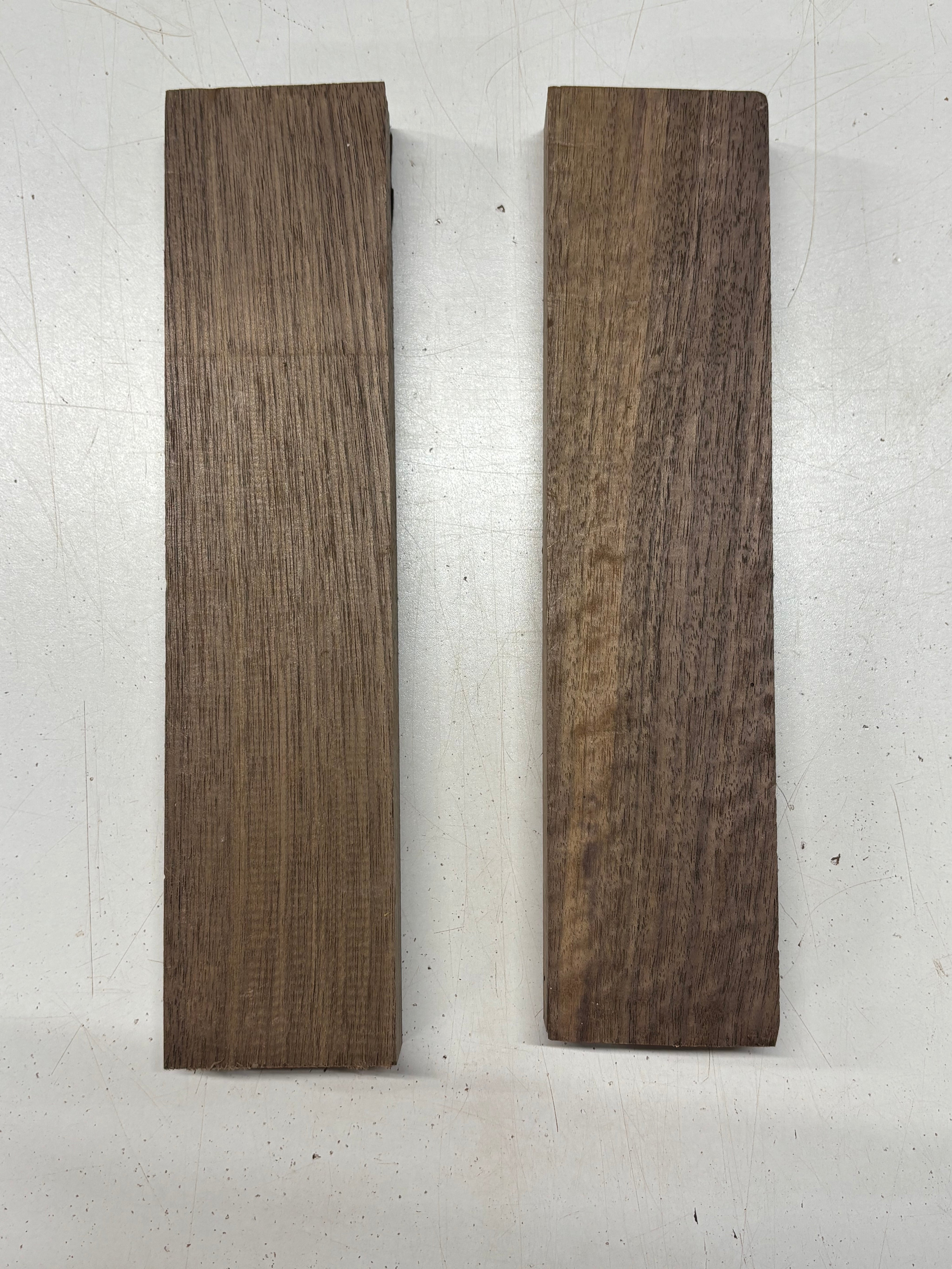 2 Pack Black Walnut Thin Stock Lumber 12" x 3" x 1-1/4" #7925 - Exotic Wood Zone