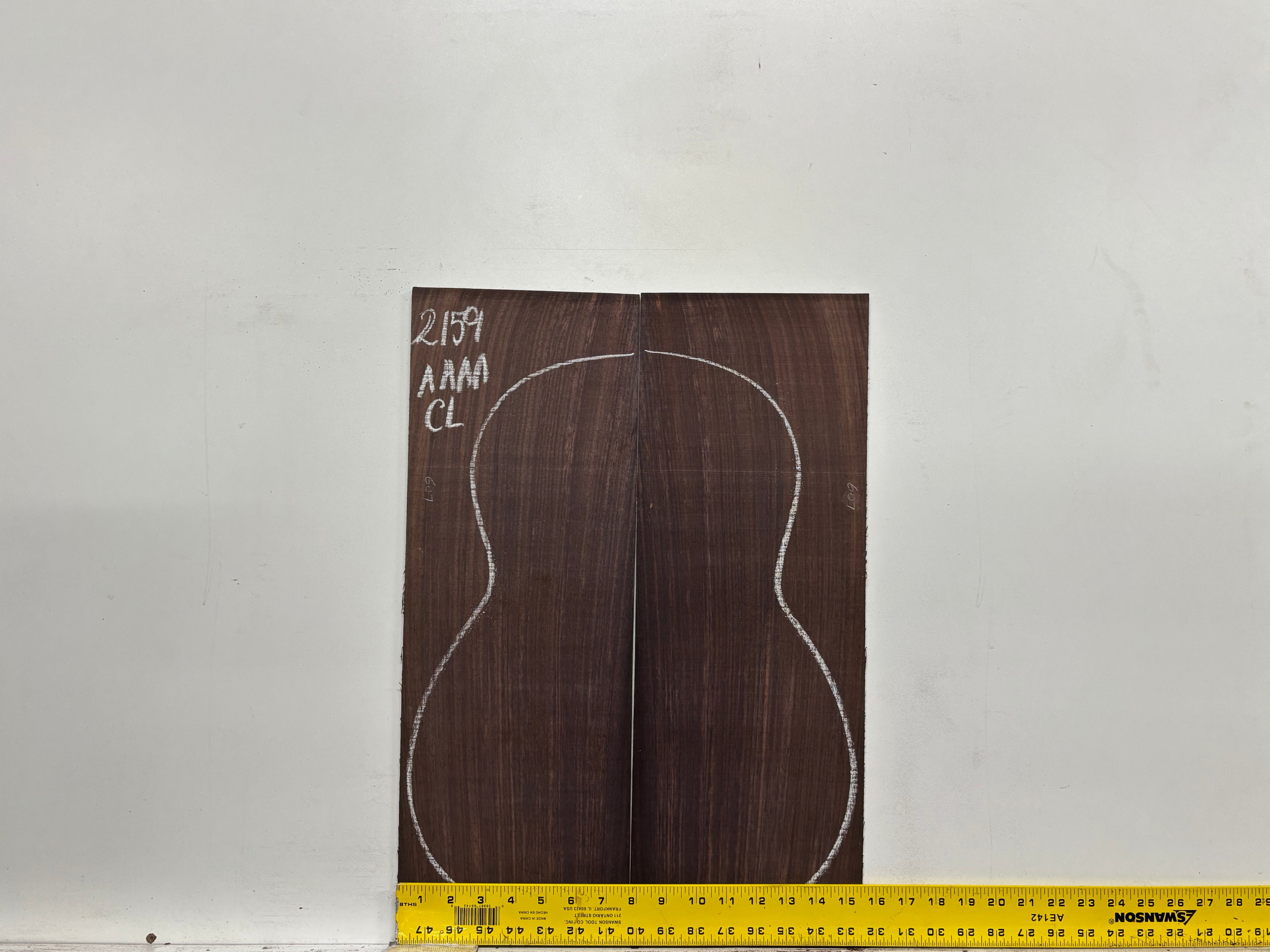 East Indian Rosewood Classical AAAA Grade Guitar Back & Side Set #2159 - Exotic Wood Zone