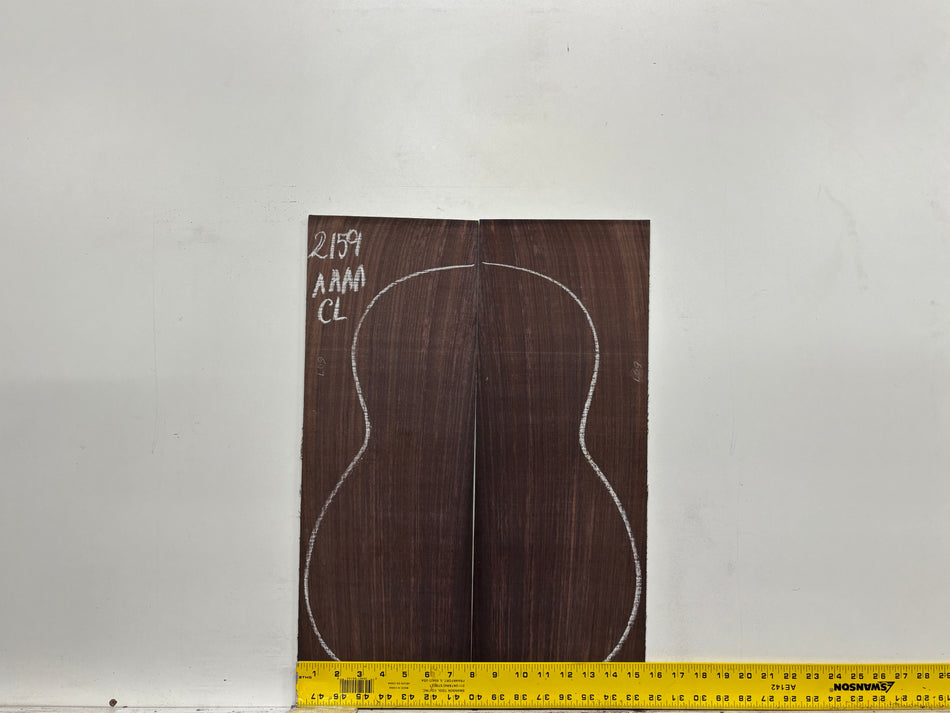 East Indian Rosewood Classical AAAA Grade Guitar Back & Side Set #2159 - Exotic Wood Zone