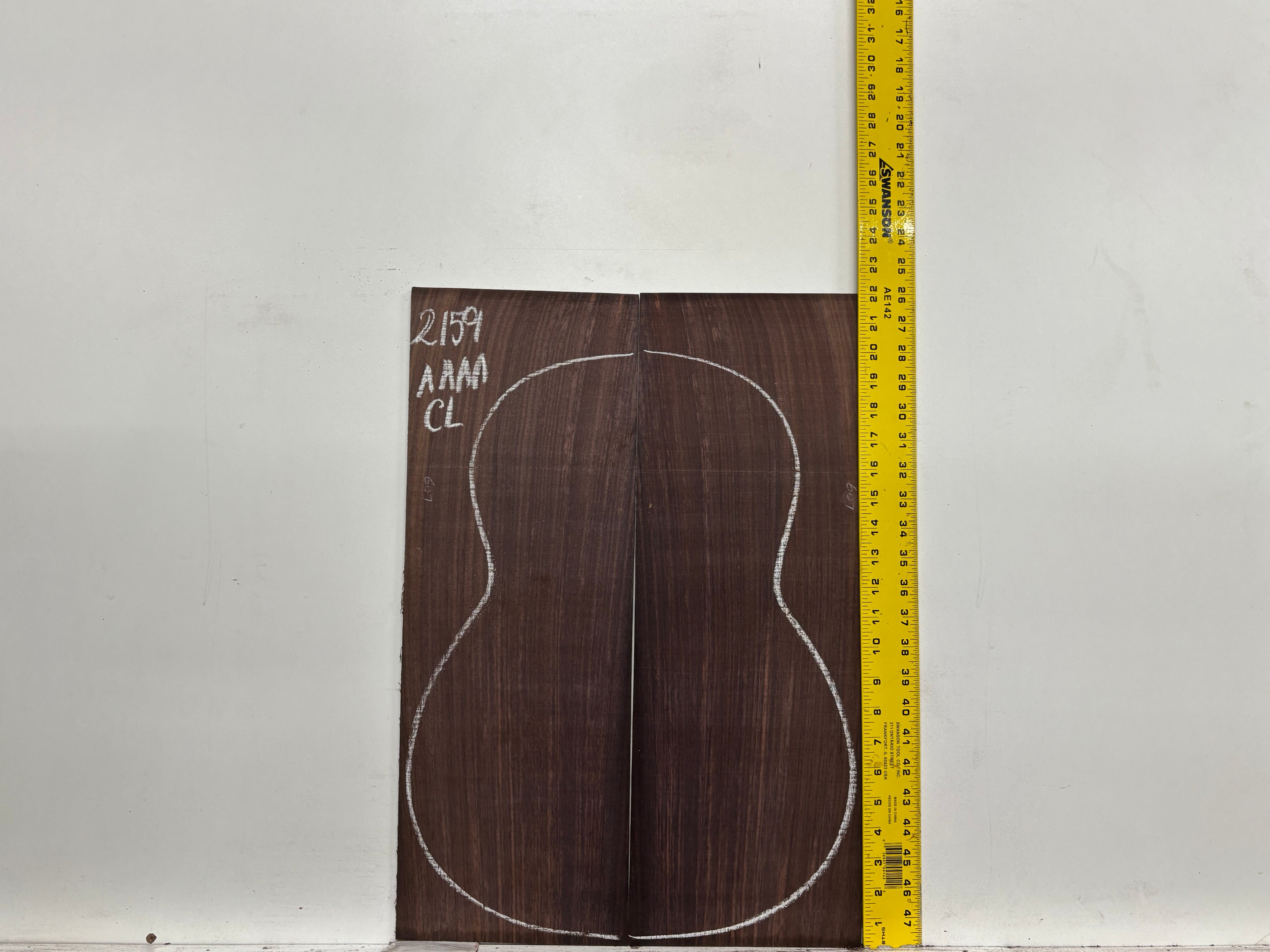 East Indian Rosewood Classical AAAA Grade Guitar Back & Side Set #2159 - Exotic Wood Zone