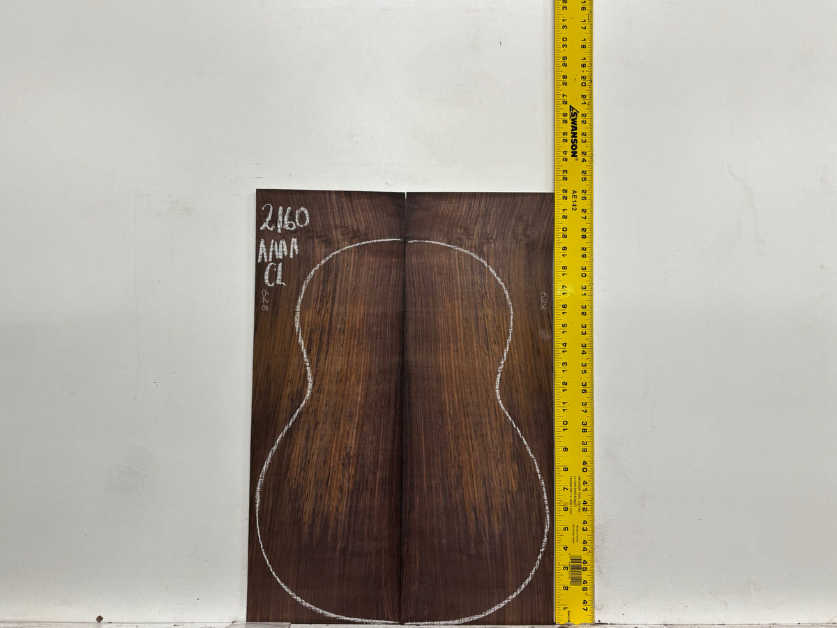 East Indian Rosewood Classical AAAA Grade Guitar Back & Side Set #2160 - Exotic Wood Zone