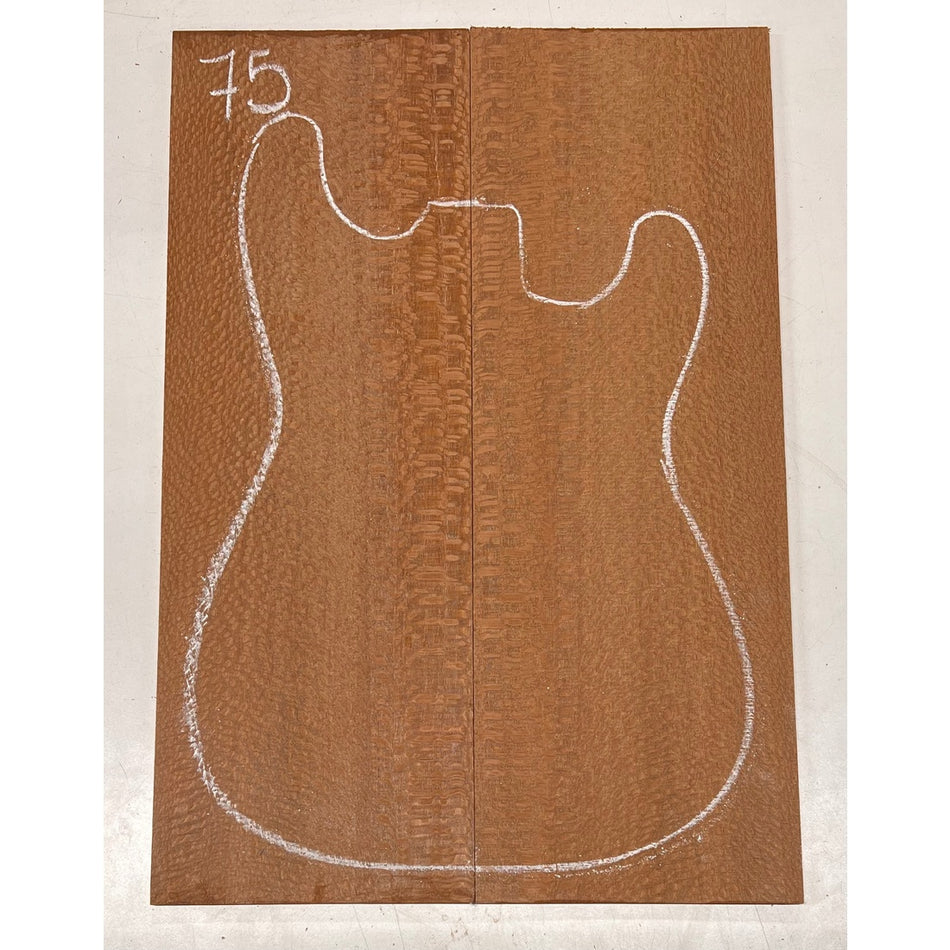 Leopardwood Bookmatched Guitar Drop Tops 21" x 7-1/4" x 1/4" #75 - Exotic Wood Zone - Buy online Across USA 