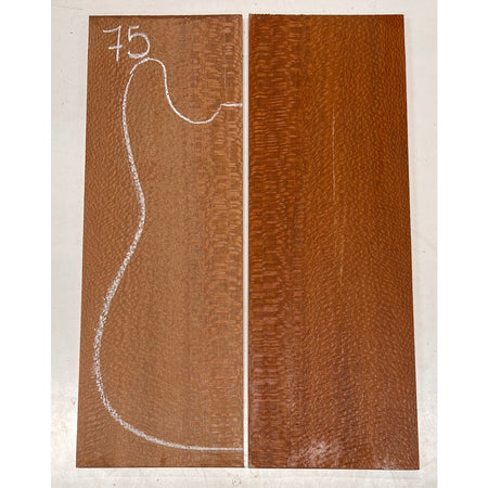 Leopardwood Bookmatched Guitar Drop Tops 21" x 7-1/4" x 1/4" #75 - Exotic Wood Zone - Buy online Across USA 