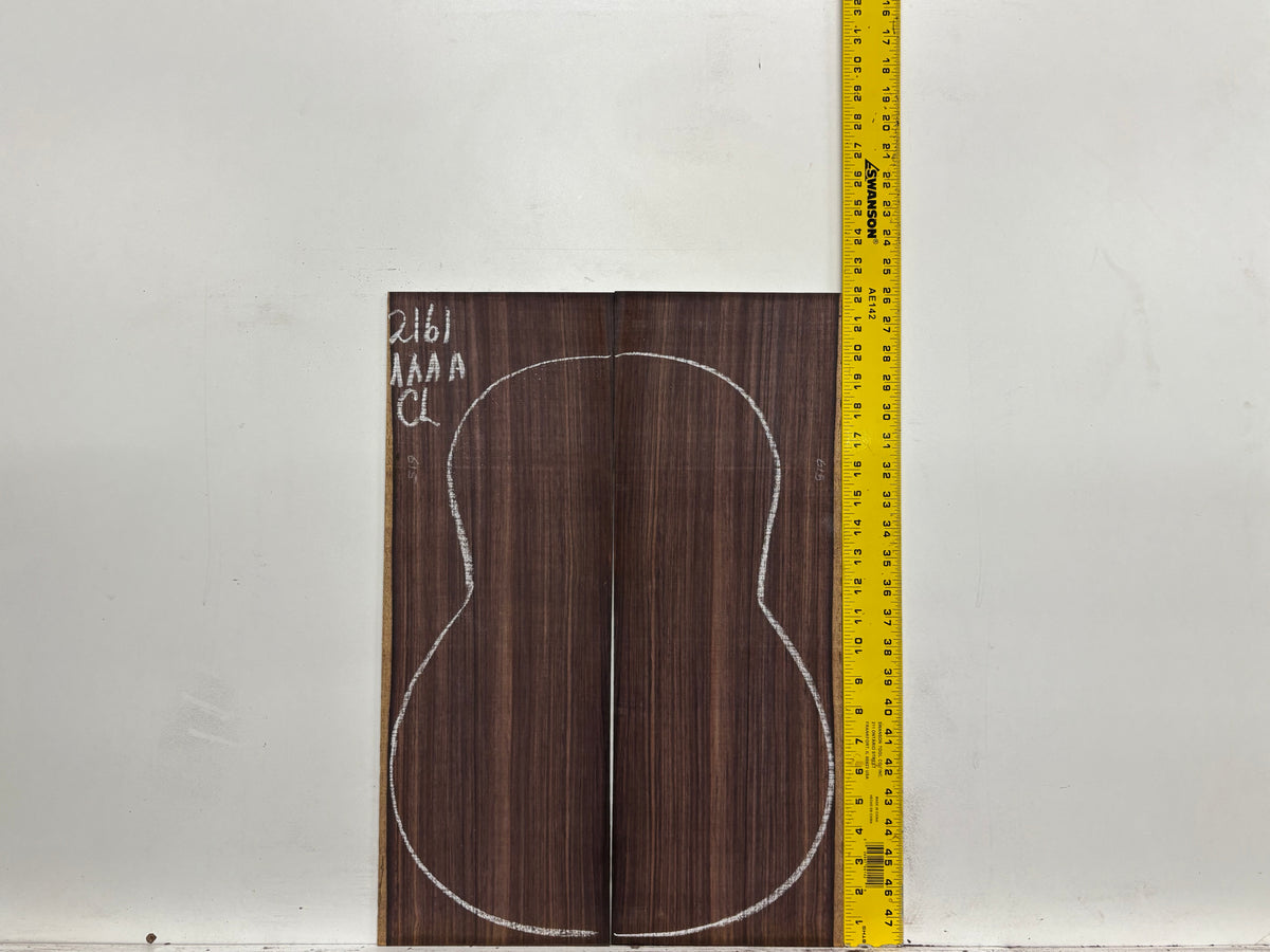 East Indian Rosewood Classical AAAA Grade Guitar Back & Side Set #2161 - Exotic Wood Zone