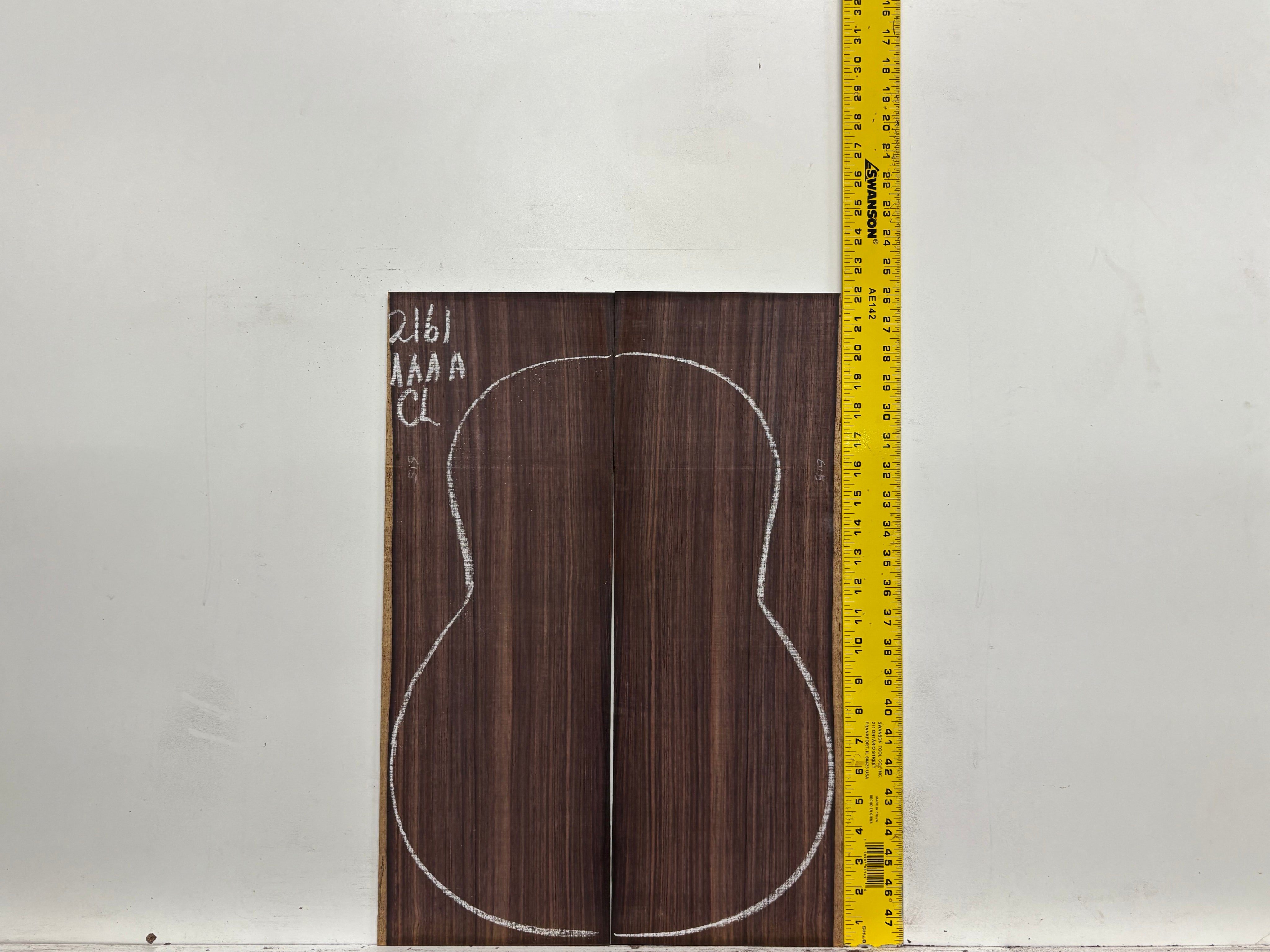 East Indian Rosewood Classical AAAA Grade Guitar Back & Side Set #2161 - Exotic Wood Zone