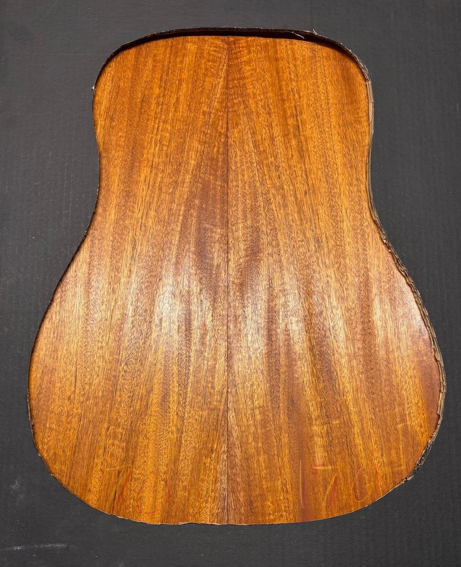 Rare Striped Flame Honduran Mahogany Dreadnought Guitar Back & Side Set #07