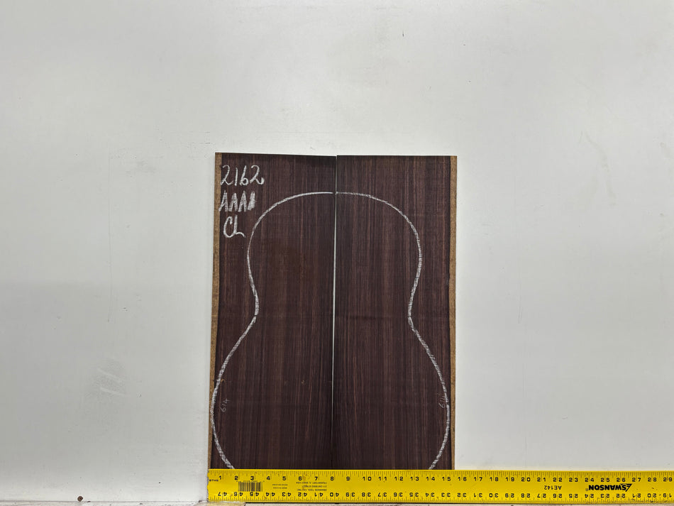 East Indian Rosewood Classical AAAA Grade Guitar Back & Side Set #2162 - Exotic Wood Zone
