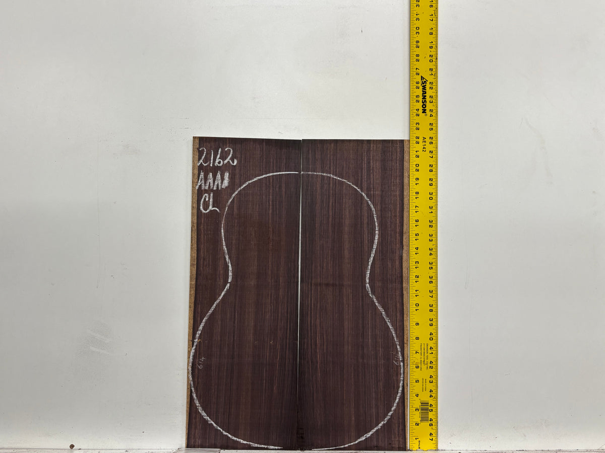 East Indian Rosewood Classical AAAA Grade Guitar Back & Side Set #2162 - Exotic Wood Zone
