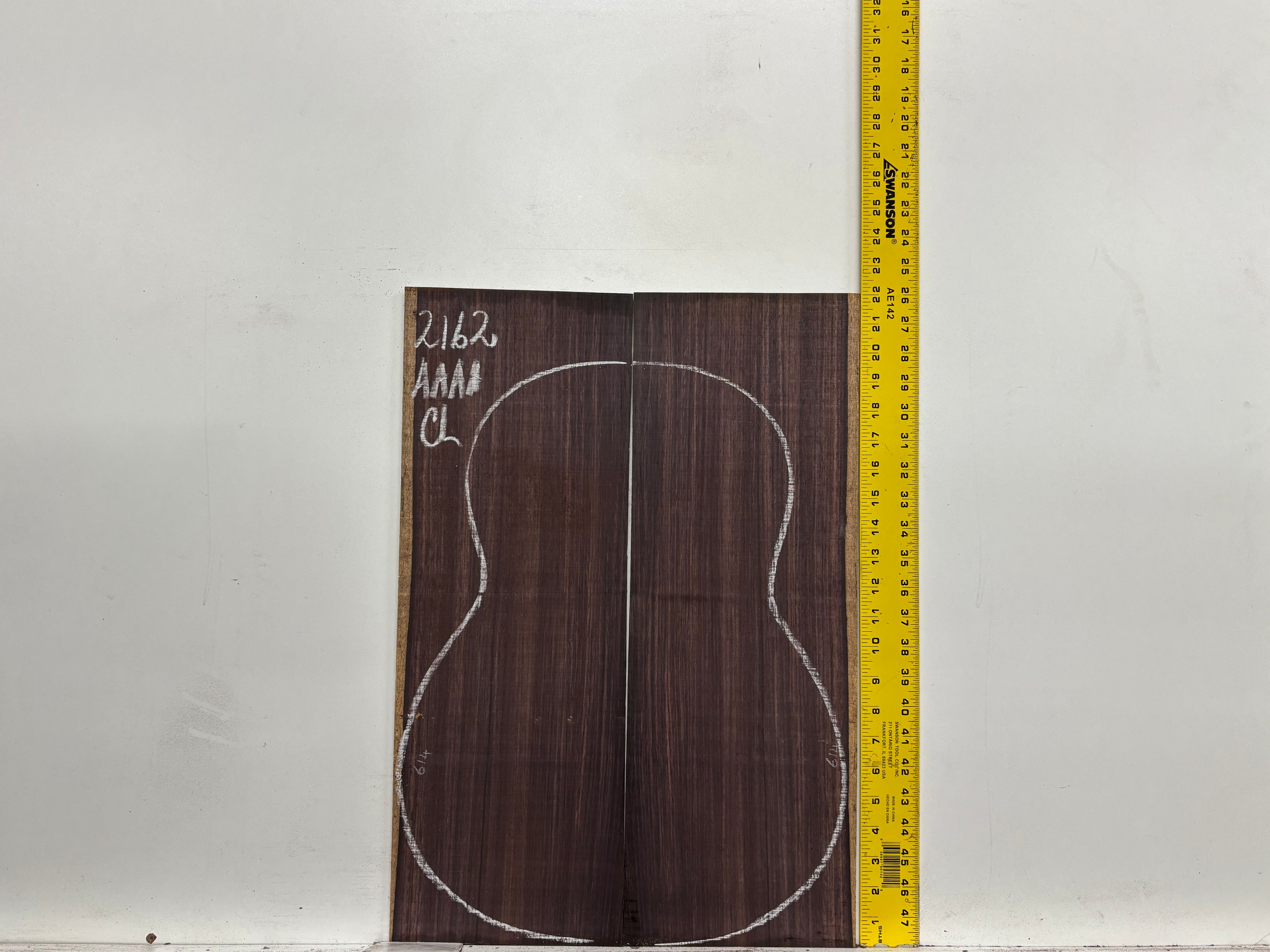 East Indian Rosewood Classical AAAA Grade Guitar Back & Side Set #2162 - Exotic Wood Zone