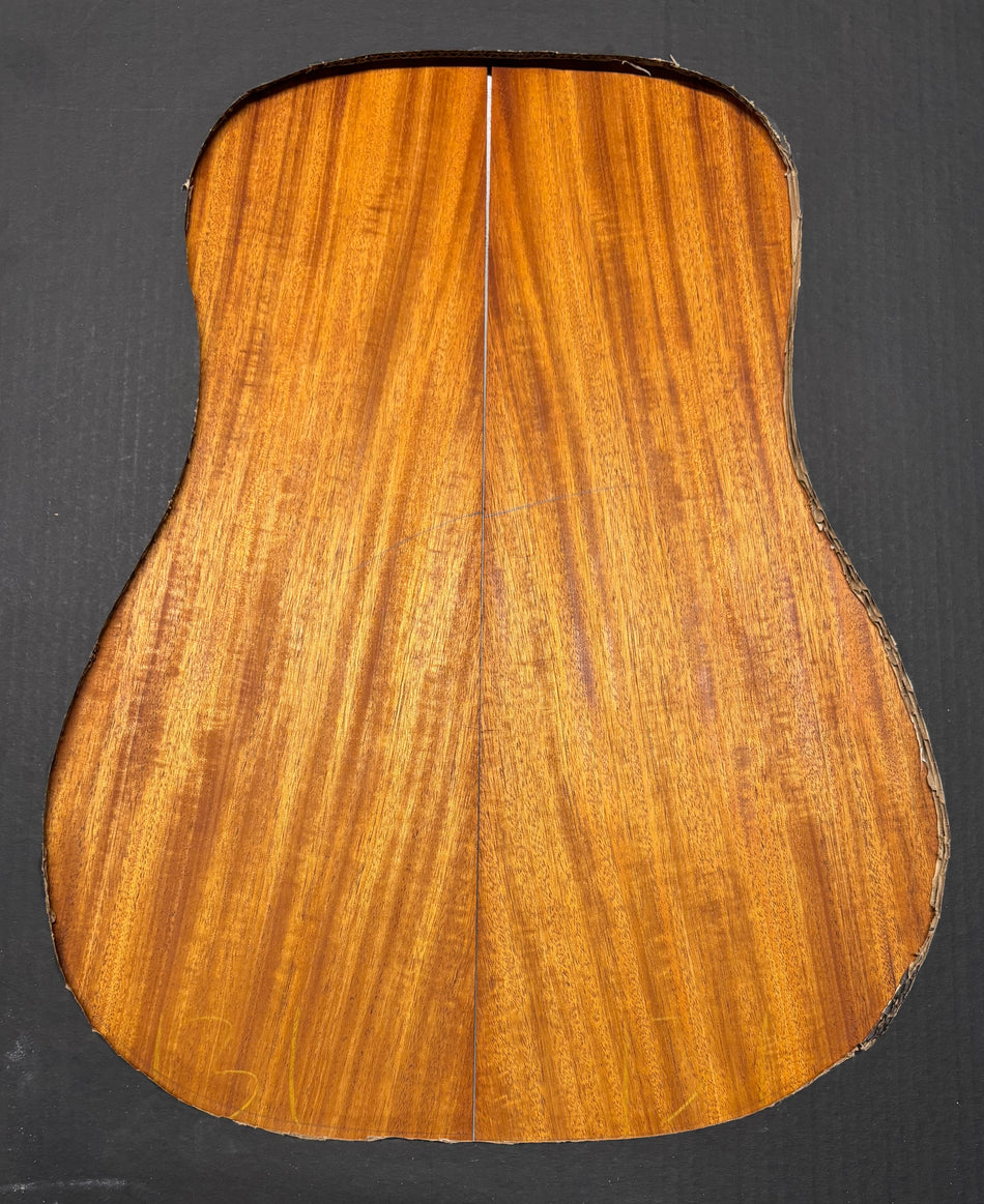 Rare Striped Flame Honduran Mahogany Dreadnought Guitar Back & Side Set #08