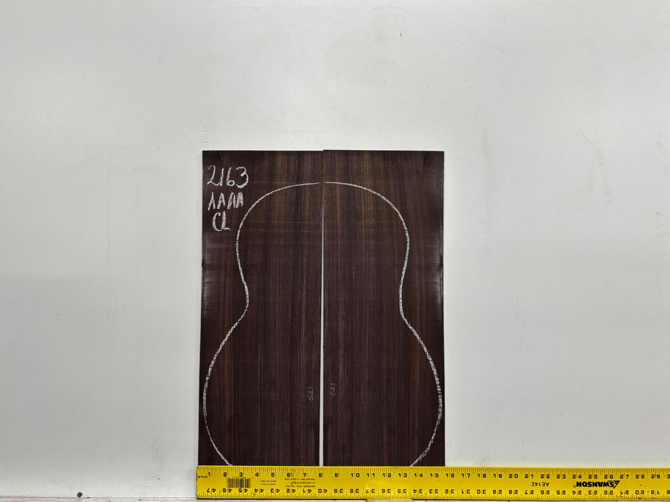 East Indian Rosewood Classical AAAA Grade Guitar Back & Side Set #2163 - Exotic Wood Zone