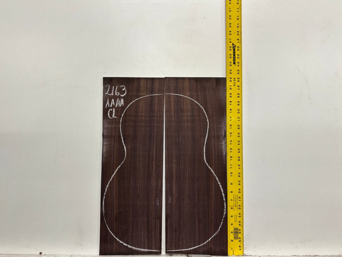East Indian Rosewood Classical AAAA Grade Guitar Back & Side Set #2163 - Exotic Wood Zone
