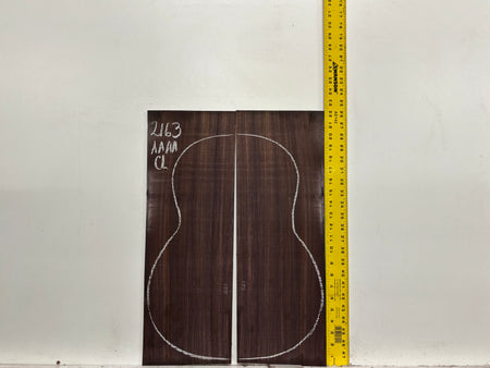 East Indian Rosewood Classical AAAA Grade Guitar Back & Side Set #2163 - Exotic Wood Zone