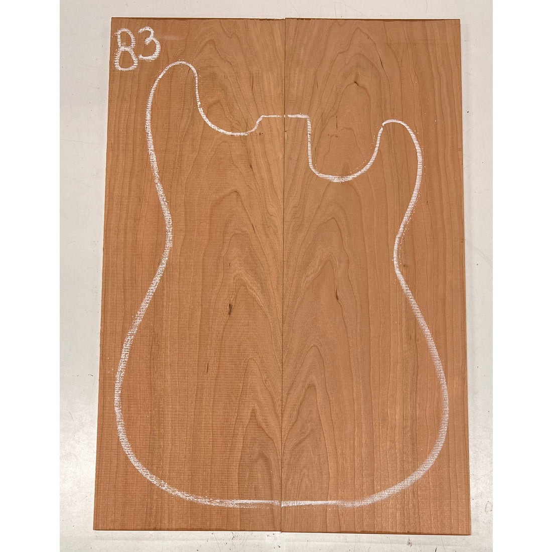 Cherry Bookmatched Guitar Drop Tops 21" x 7-1/4" x 1/4" #83 - Exotic Wood Zone - Buy online Across USA 