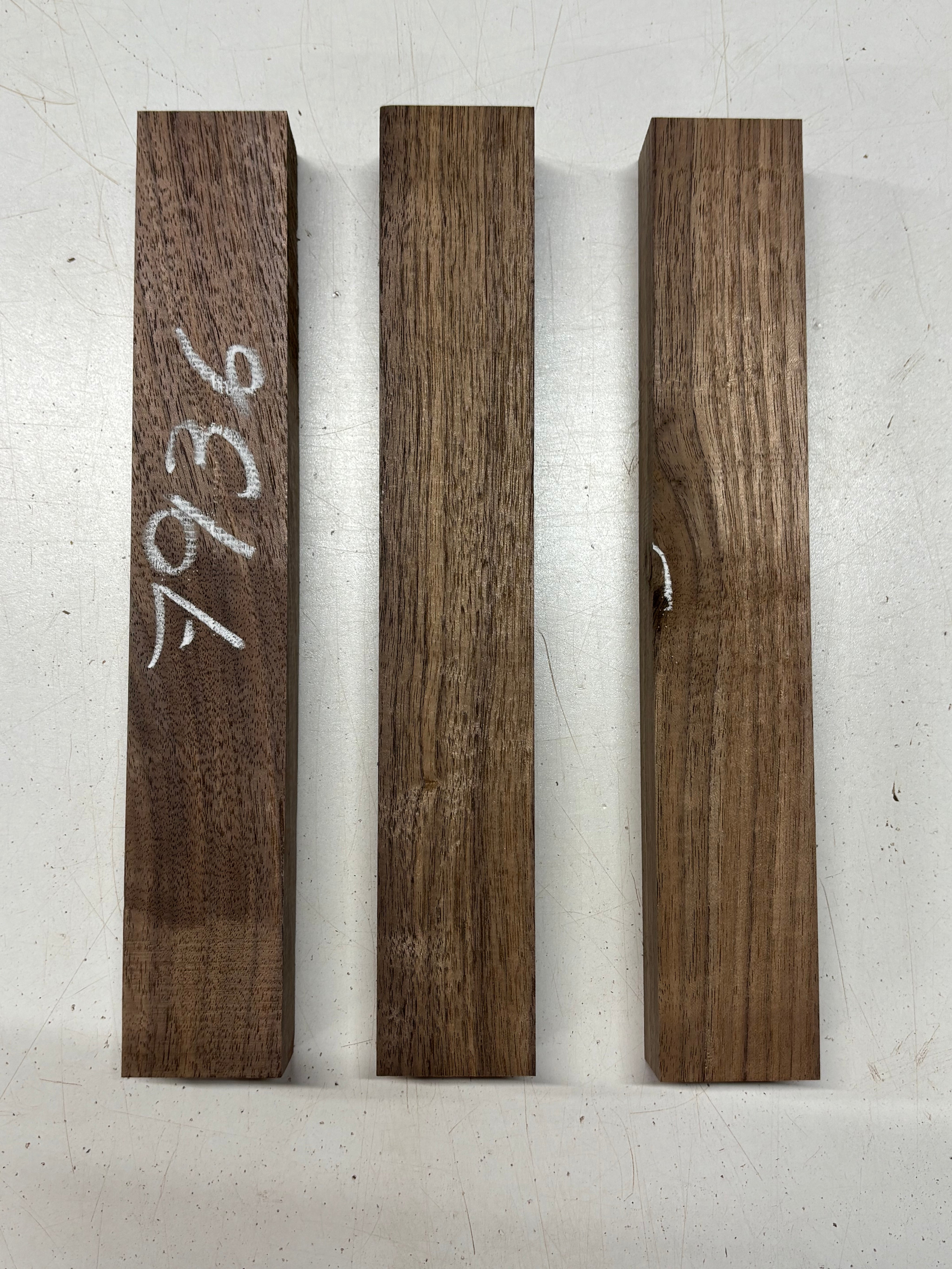 3 Pack, Black Walnut Thin Stock Lumber 12" x 1-7/8" x 1-1/4" #7936 - Exotic Wood Zone