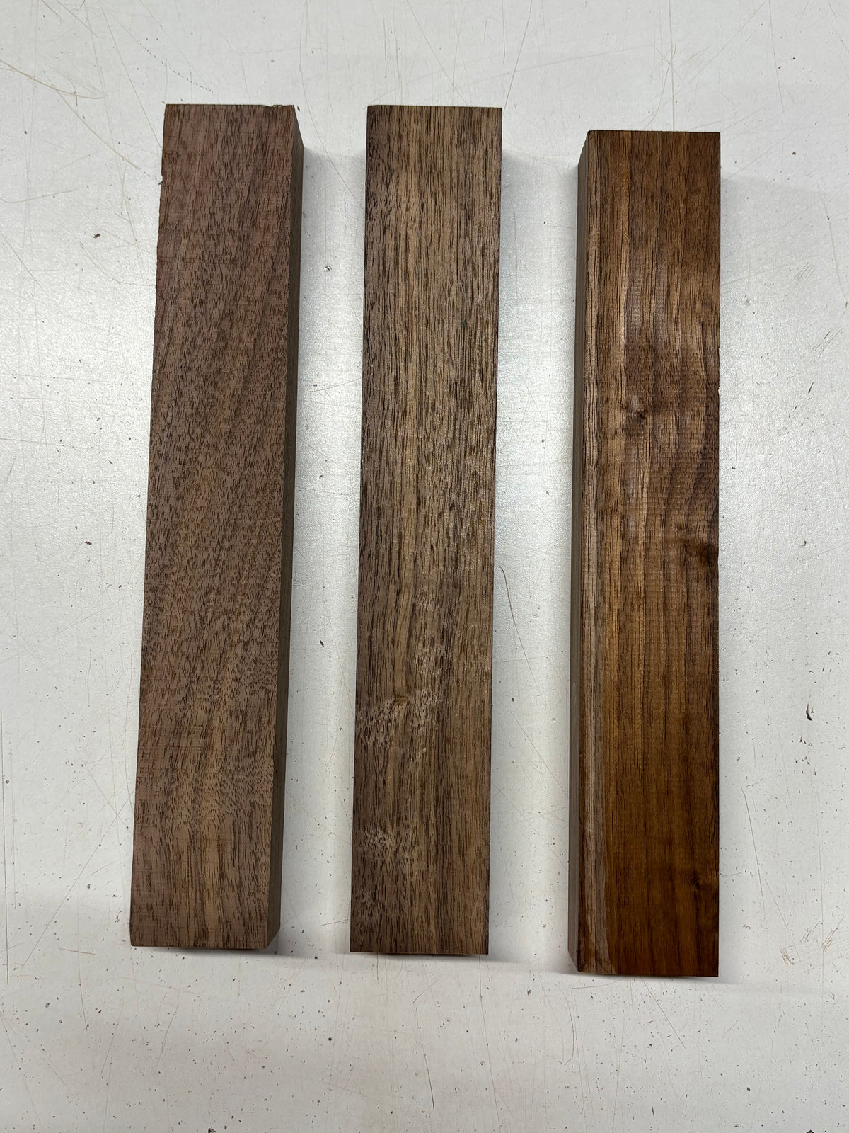 3 Pack, Black Walnut Thin Stock Lumber 12" x 1-7/8" x 1-1/4" #7936 - Exotic Wood Zone
