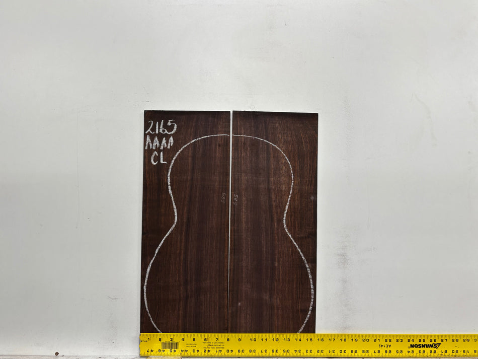 East Indian Rosewood Classical AAAA Grade Guitar Back & Side Set #2165 - Exotic Wood Zone
