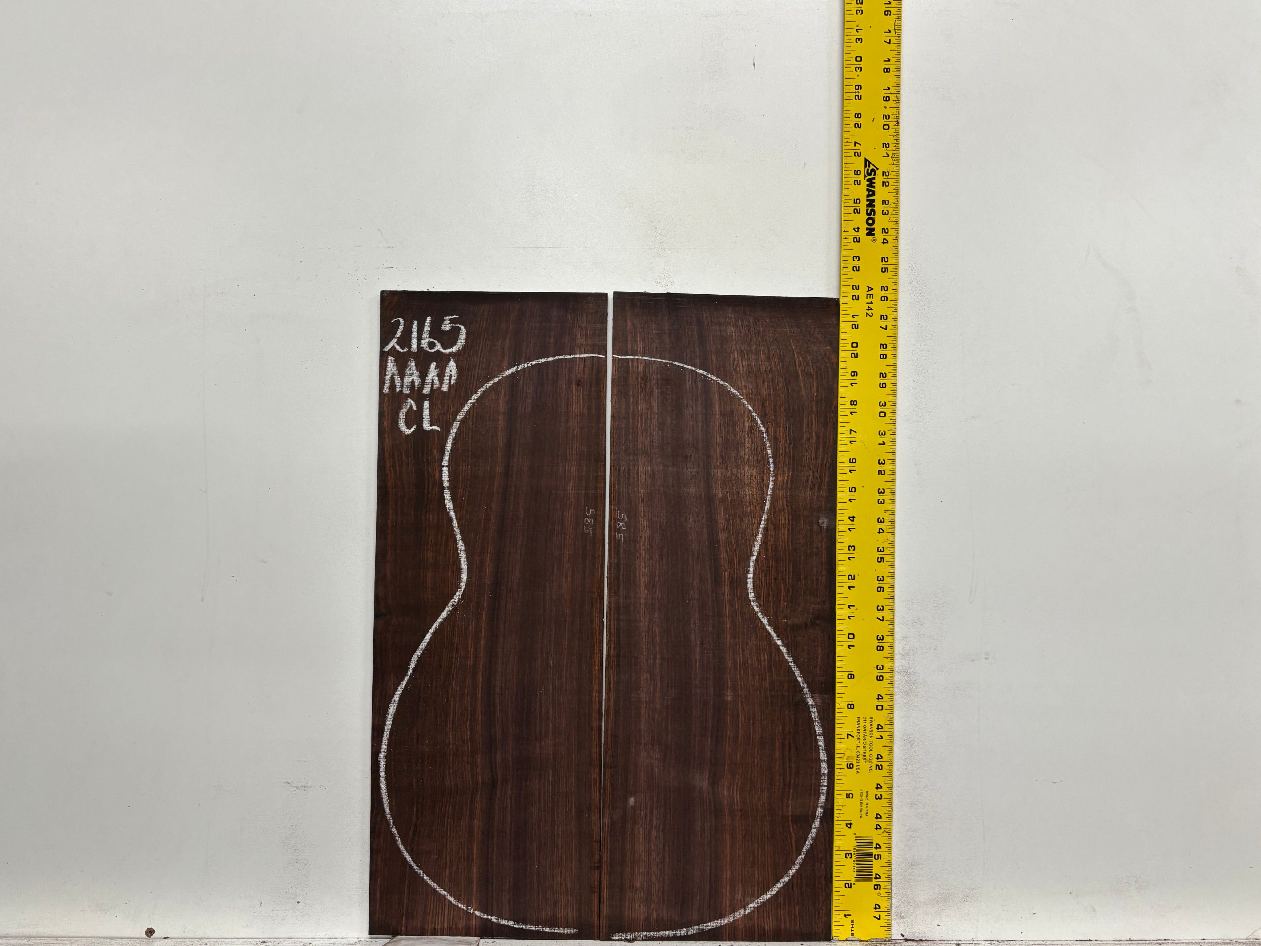 East Indian Rosewood Classical AAAA Grade Guitar Back & Side Set #2165 - Exotic Wood Zone
