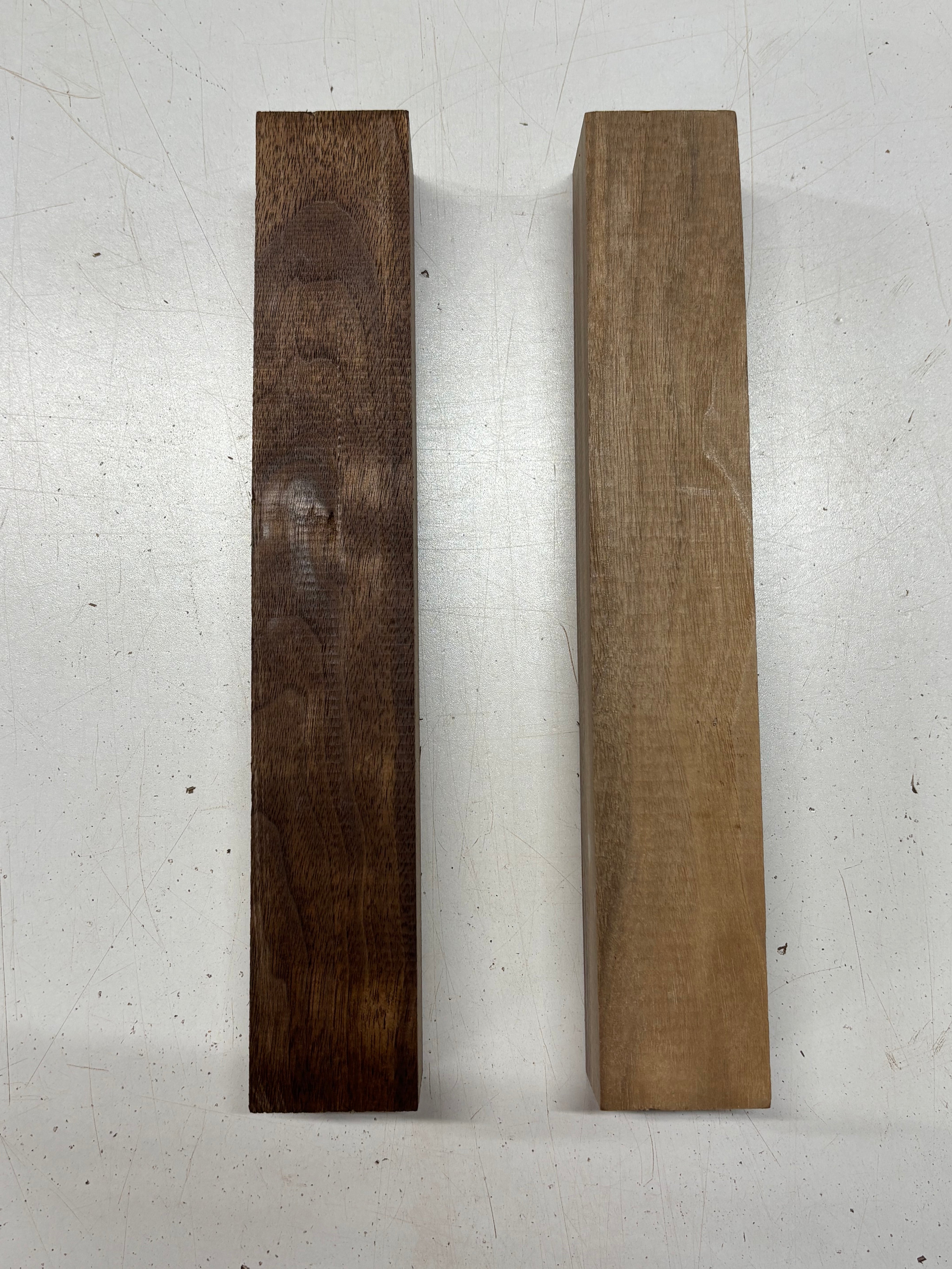 2 Pack, Black Walnut Turning Wood Blanks 12" x 2" x 1-7/8" #7937 - Exotic Wood Zone