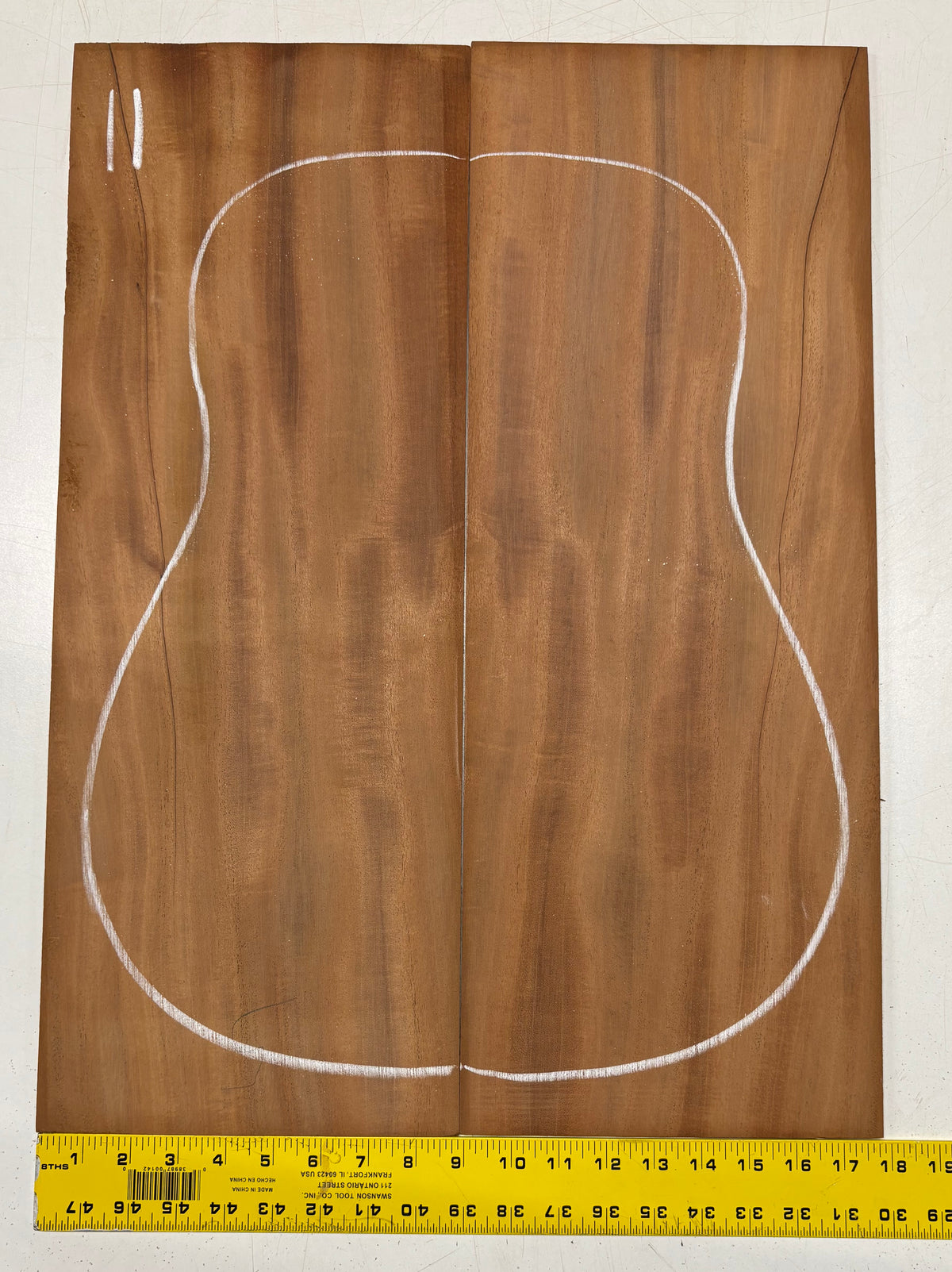 Rare Striped Flame Honduran Mahogany Dreadnought Guitar Back & Side Set #11 Exotic Wood Zone 