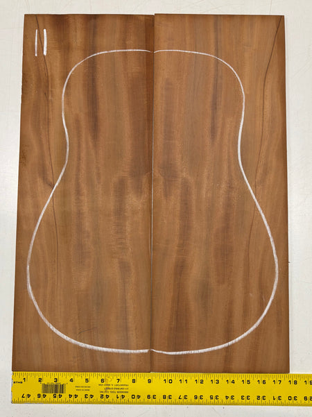 Rare Striped Flame Honduran Mahogany Dreadnought Guitar Back & Side Set #11 Exotic Wood Zone 