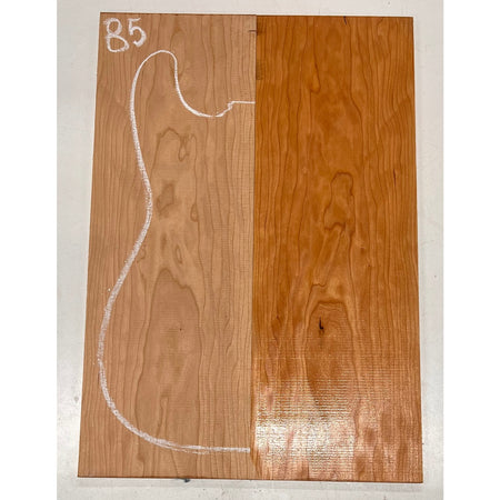 Cherry Bookmatched Guitar Drop Tops 21" x 7-1/4" x 1/4" #85 - Exotic Wood Zone - Buy online Across USA 