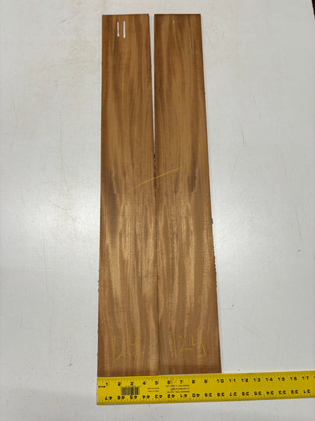 Rare Striped Flame Honduran Mahogany Dreadnought Guitar Back & Side Set #11 Exotic Wood Zone 