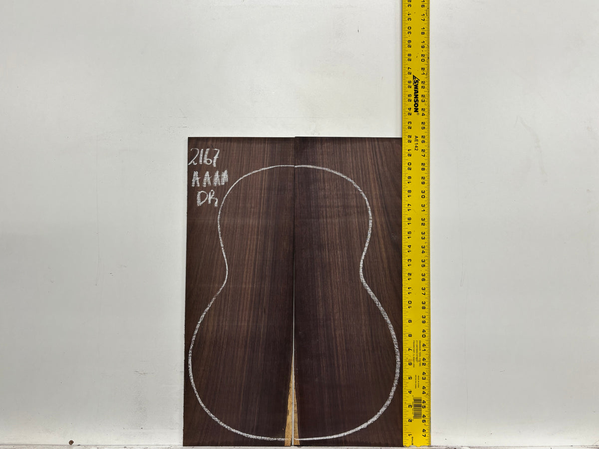 East Indian Rosewood Classical AAAA Grade Guitar Back & Side Set #2167 - Exotic Wood Zone