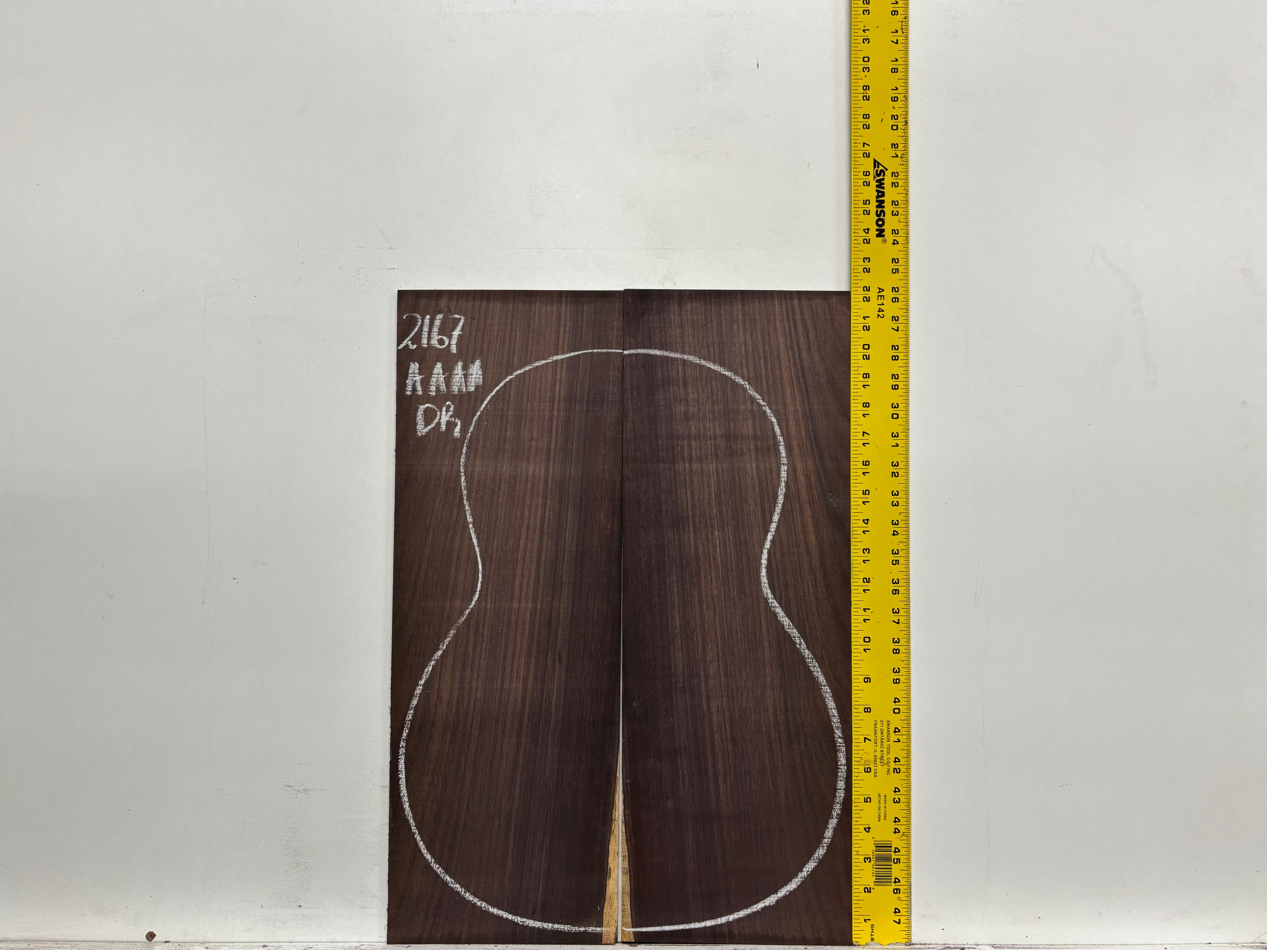 East Indian Rosewood Classical AAAA Grade Guitar Back & Side Set #2167 - Exotic Wood Zone