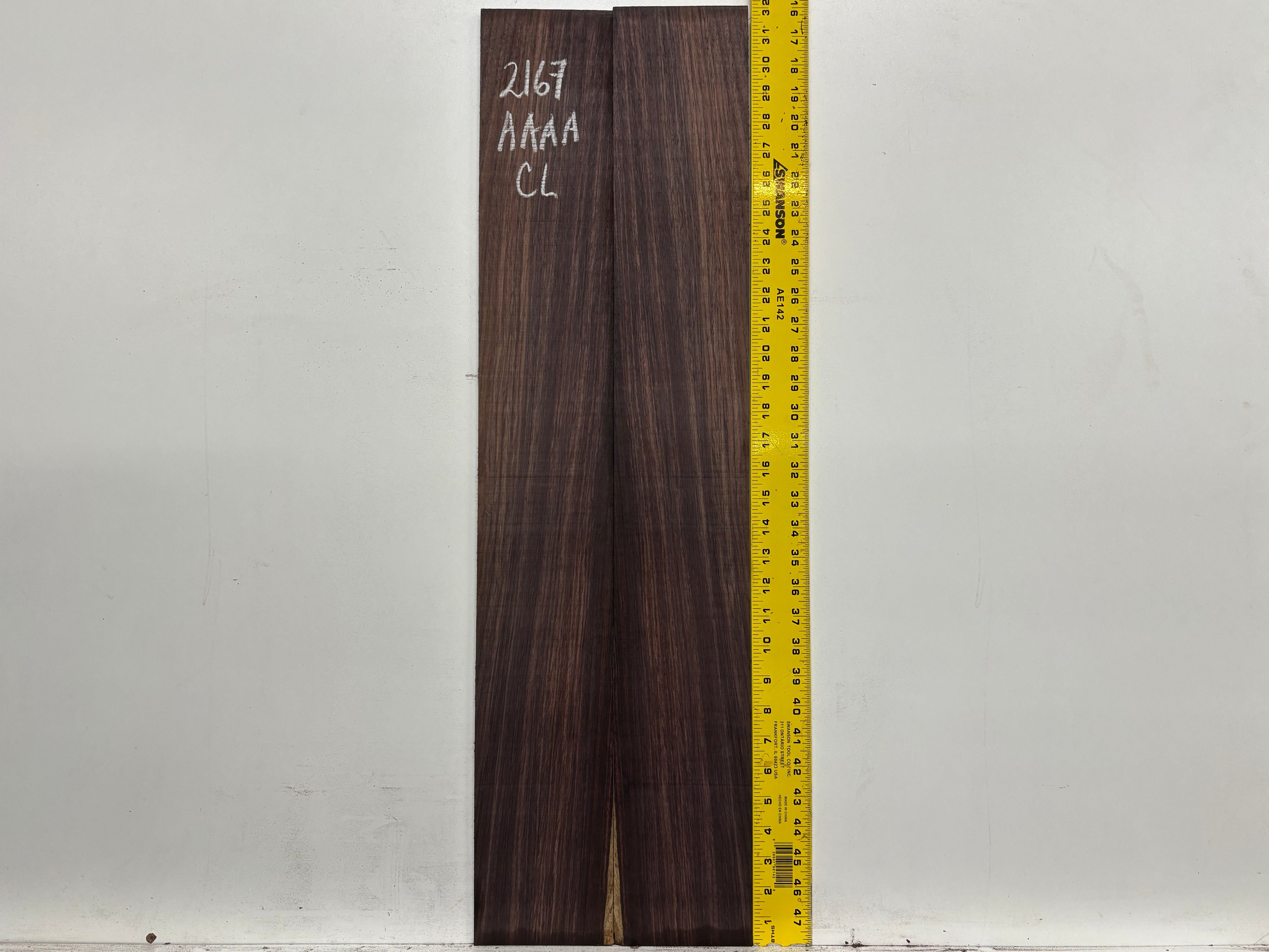 East Indian Rosewood Classical AAAA Grade Guitar Back & Side Set #2167 - Exotic Wood Zone