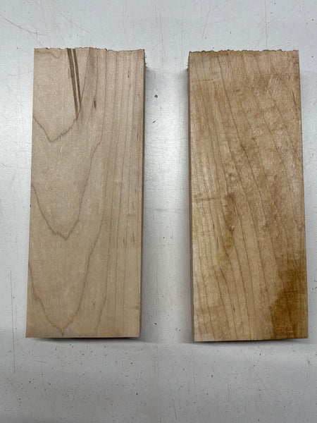 2 Pack Hard Maple Lumber Board Blanks 10-1/2" x 4" x 2" & 21" x 1-7/8" x 1-1/8" #7942 - Exotic Wood Zone