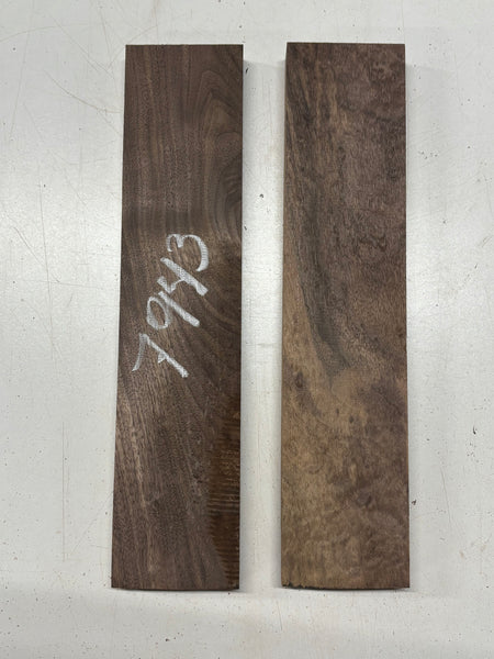 2 Pack Black Walnut Thin Stock Lumber 15-1/2" x 3-1/2" x 1" #7943 - Exotic Wood Zone