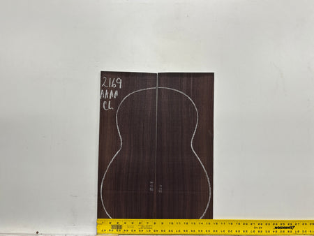 East Indian Rosewood Classical AAAA Grade Guitar Back & Side Set #2169 - Exotic Wood Zone