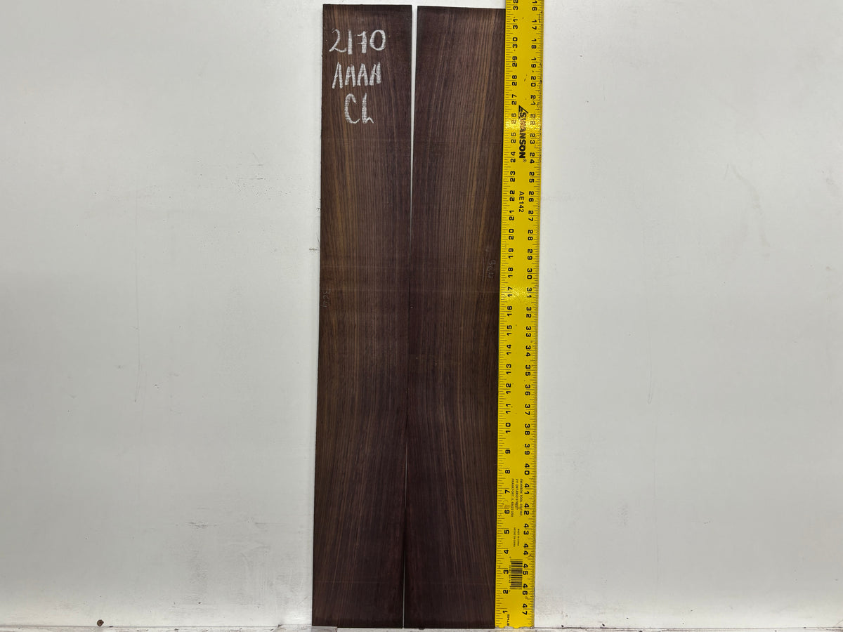 East Indian Rosewood Classical AAAA Grade Guitar Back & Side Set #2170 - Exotic Wood Zone