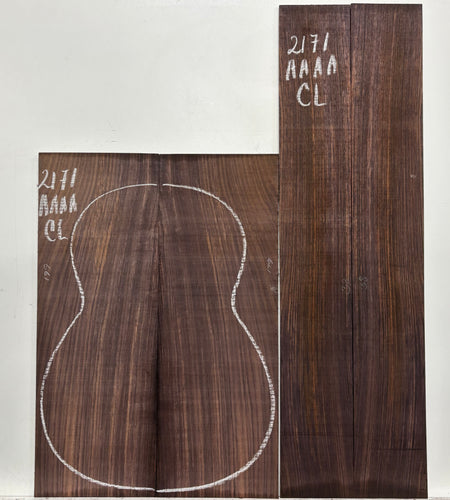 East Indian Rosewood Classical AAAA Grade Guitar Back & Side Set #2171 - Exotic Wood Zone