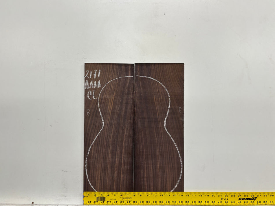 East Indian Rosewood Classical AAAA Grade Guitar Back & Side Set #2171 - Exotic Wood Zone