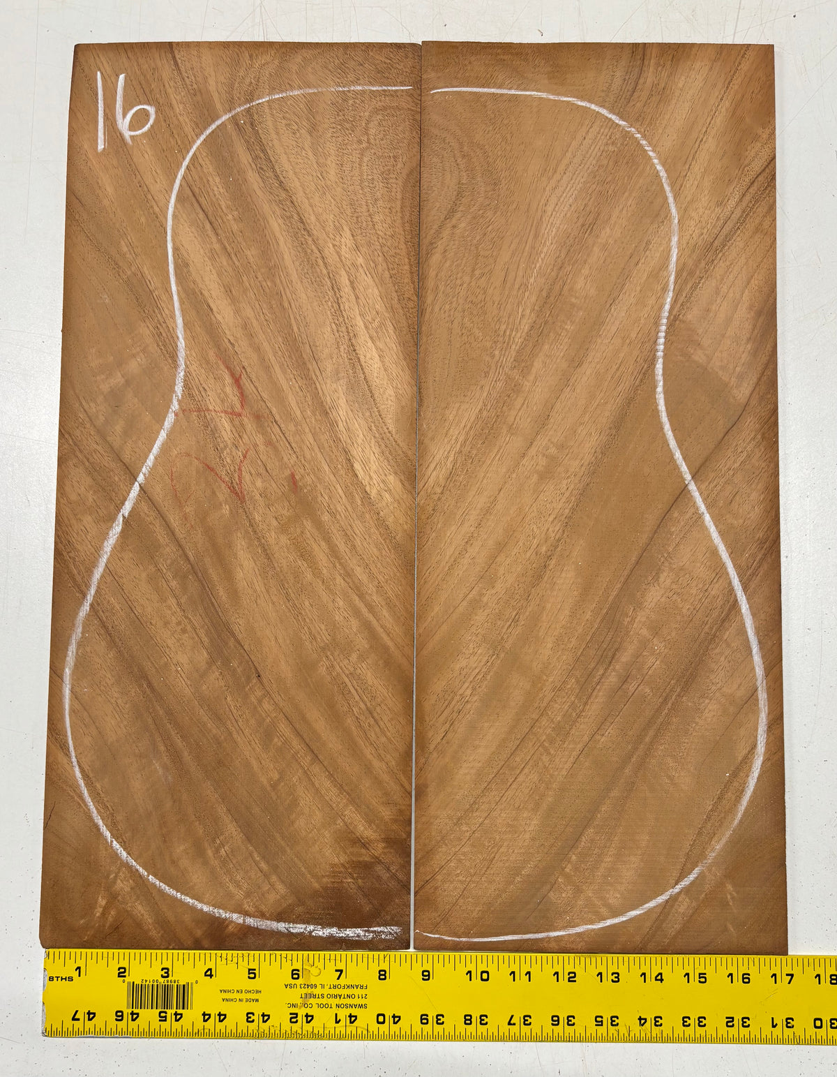 Rare Striped Flame Honduran Mahogany Dreadnought Guitar Back & Side Set #16 Exotic Wood Zone 