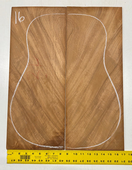 Rare Striped Flame Honduran Mahogany Dreadnought Guitar Back & Side Set #16 Exotic Wood Zone 