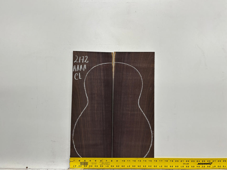 East Indian Rosewood Classical AAAA Grade Guitar Back & Side Set #2172 - Exotic Wood Zone