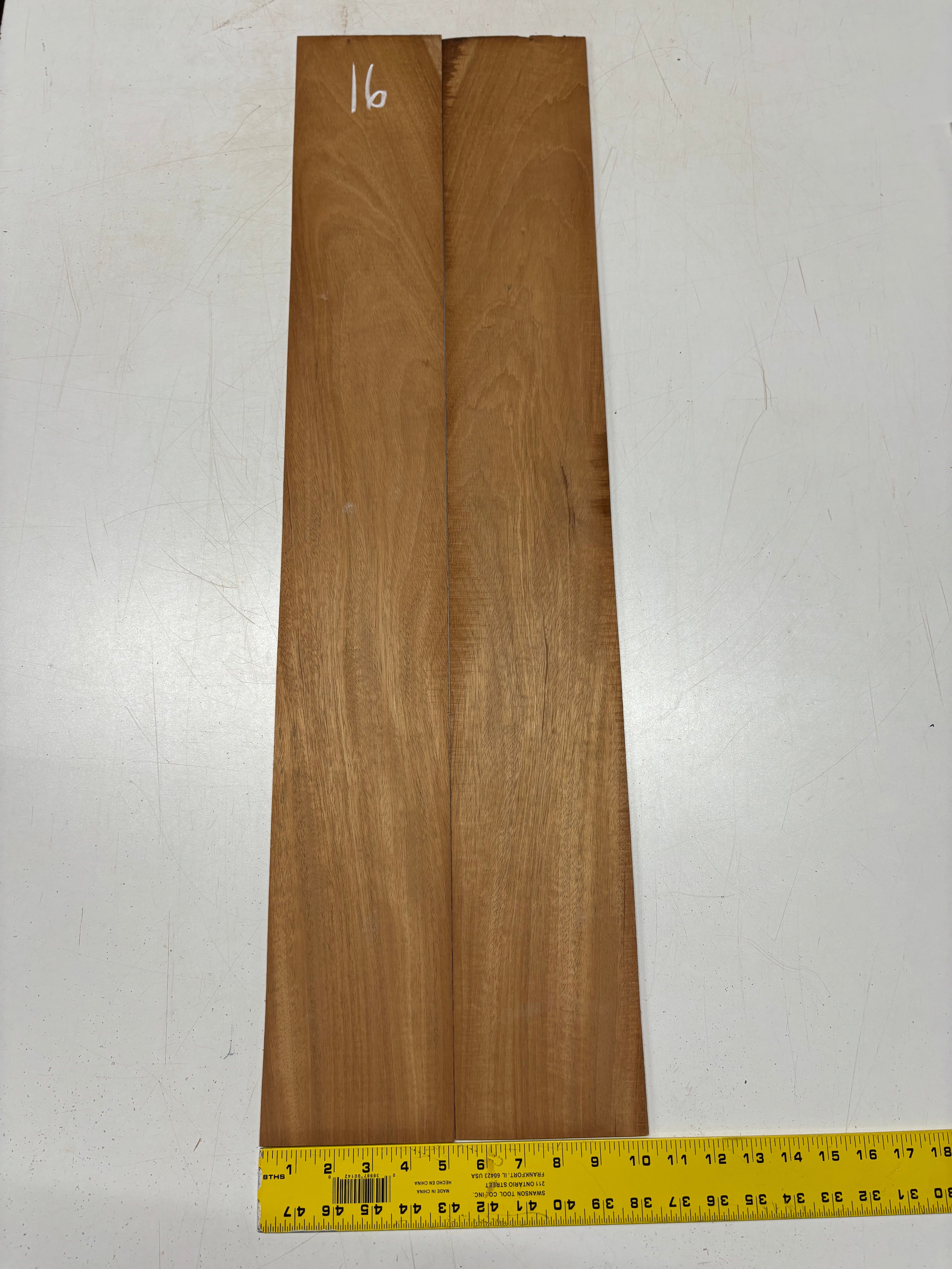 Rare Striped Flame Honduran Mahogany Dreadnought Guitar Back & Side Set #16 Exotic Wood Zone 